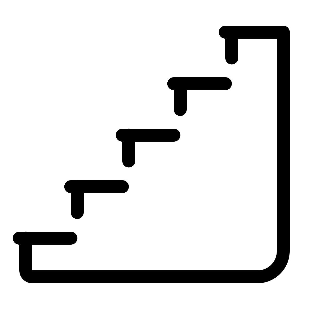 parakeet line style stairs icon