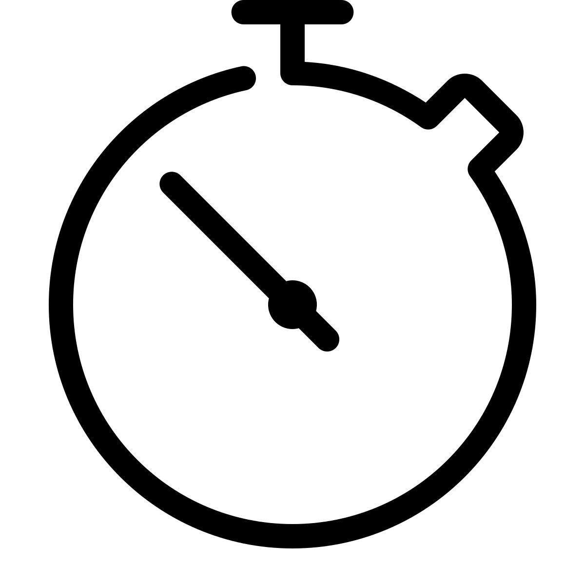 parakeet line style 스톱워치 icon