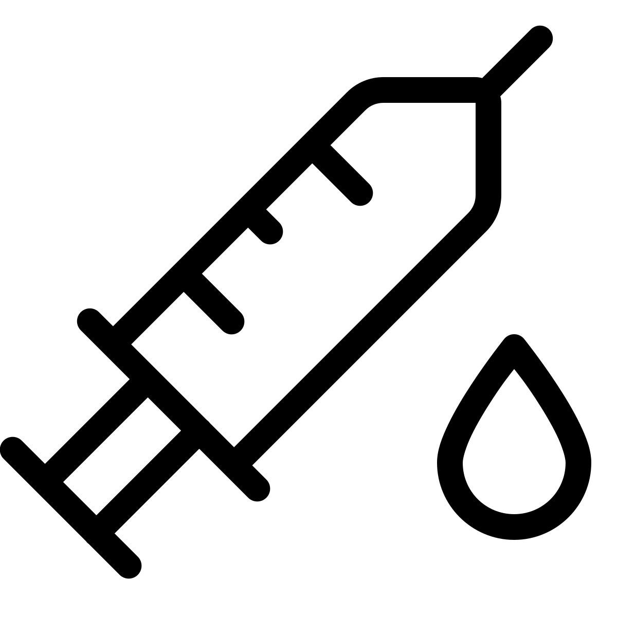 parakeet line style 带有一滴血的注射器 icon