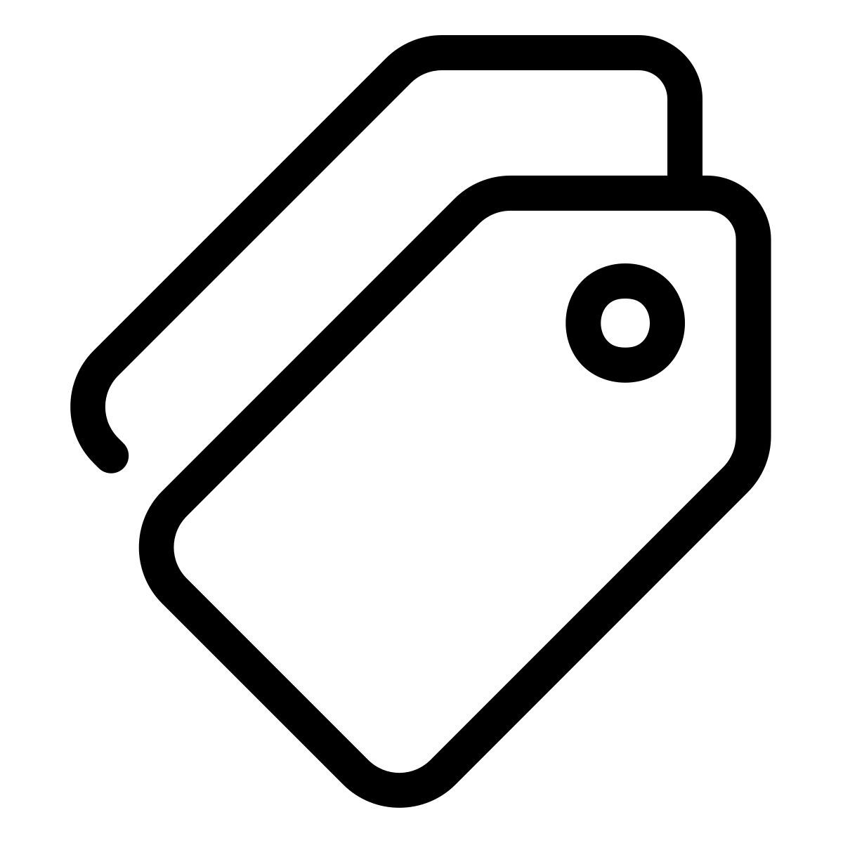 parakeet line style tags icon