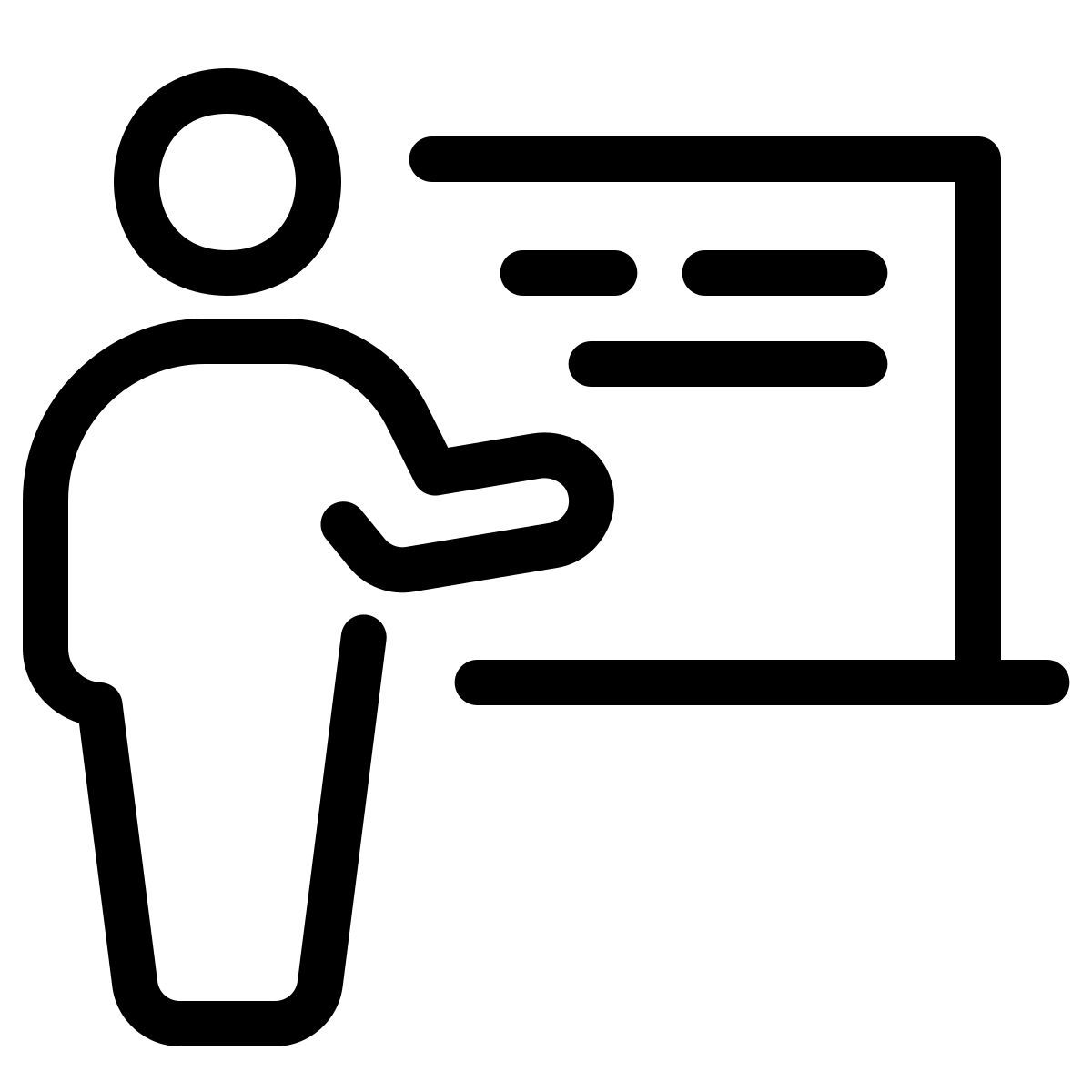 parakeet line style insegnante icon