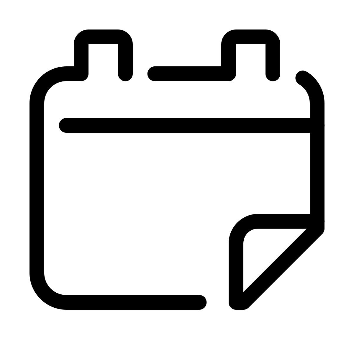 parakeet line style calendrier détachable icon