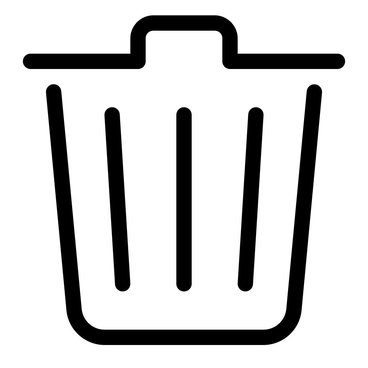 parakeet line style cestino icon