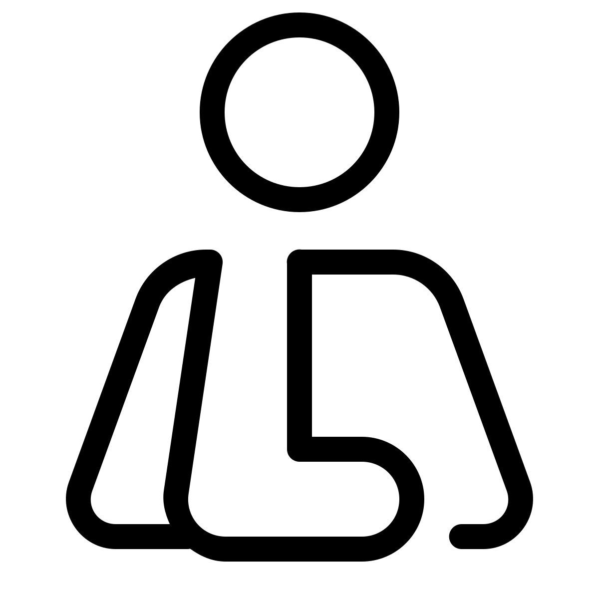 parakeet line style dreieckstuch icon