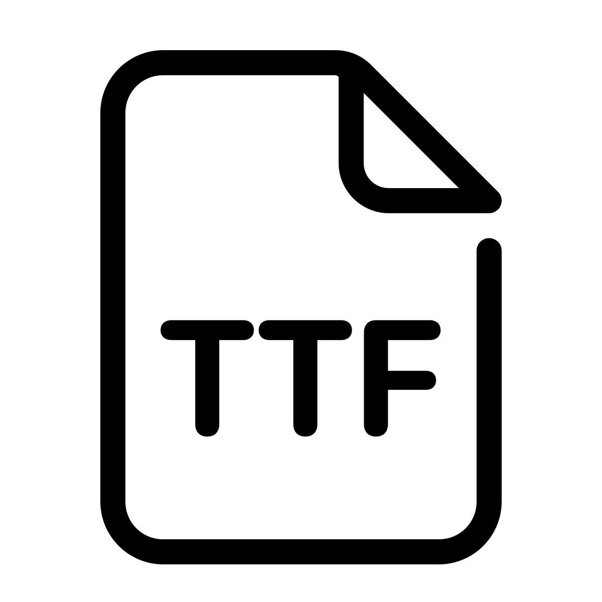 parakeet line style ttf icon
