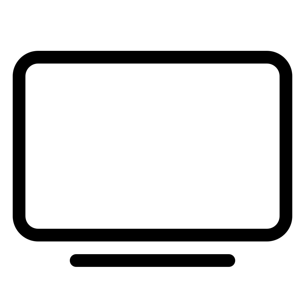 parakeet line style televisione icon