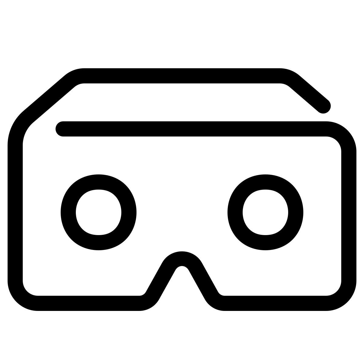 parakeet line style realidad virtual icon