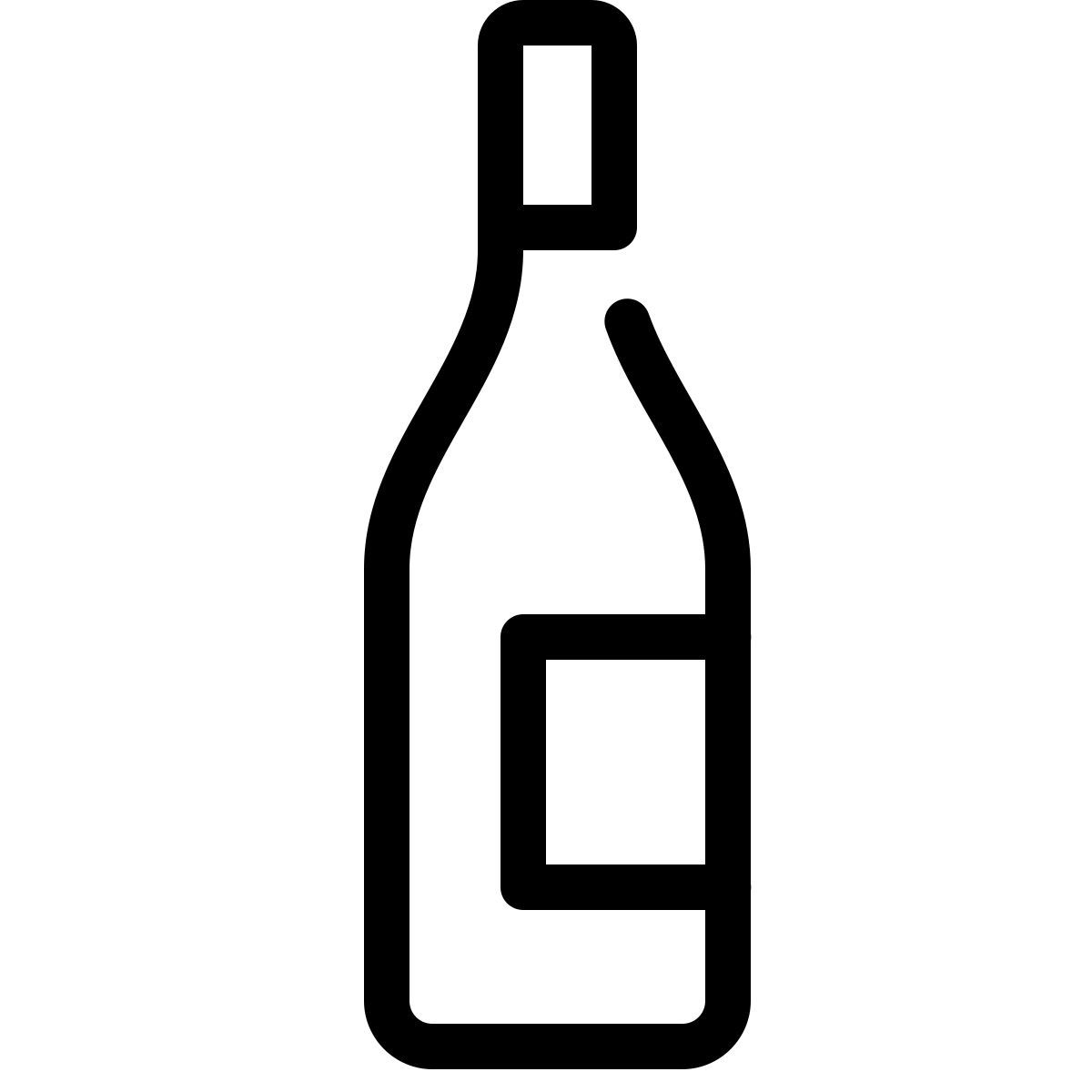 parakeet line style vodka icon