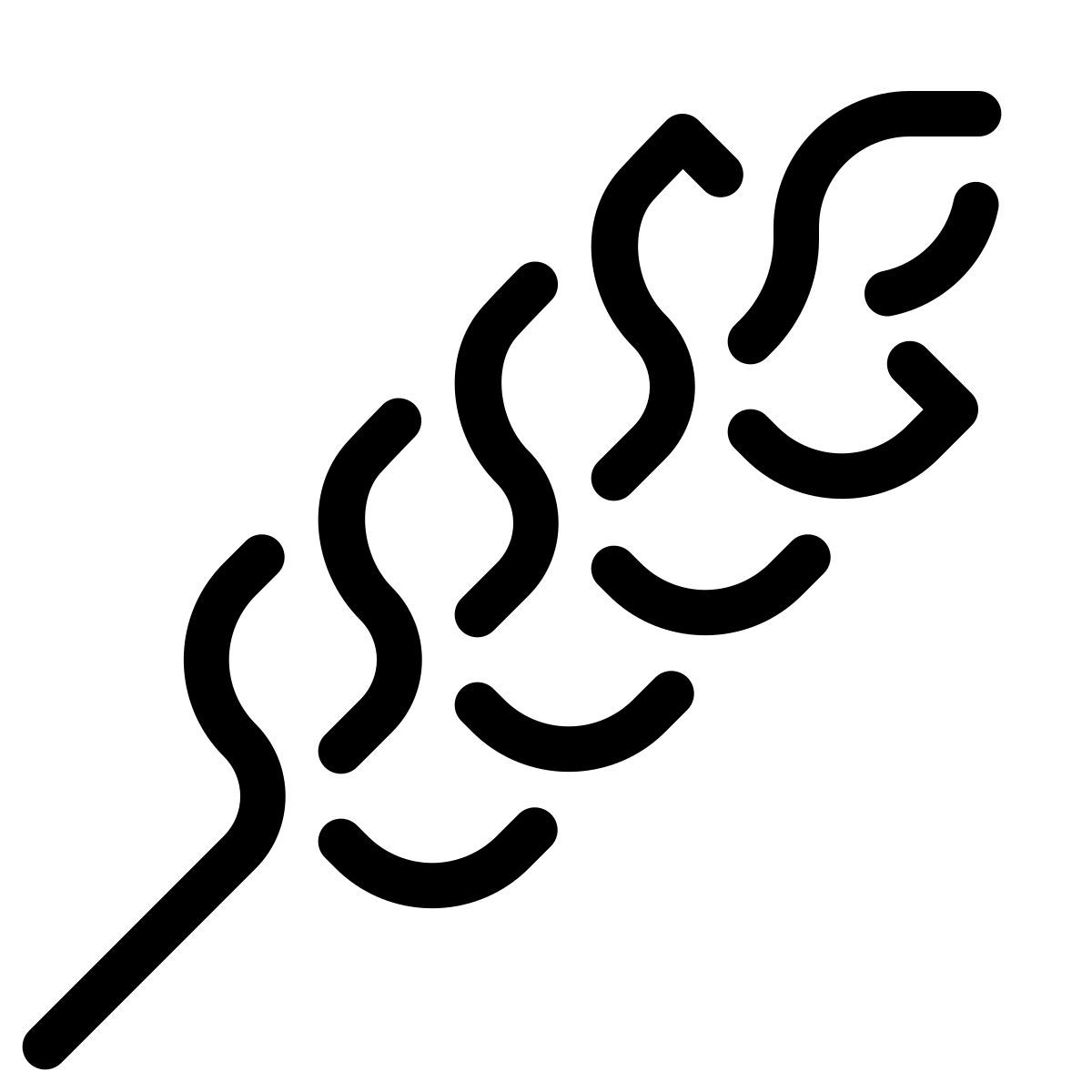 parakeet line style wheat icon