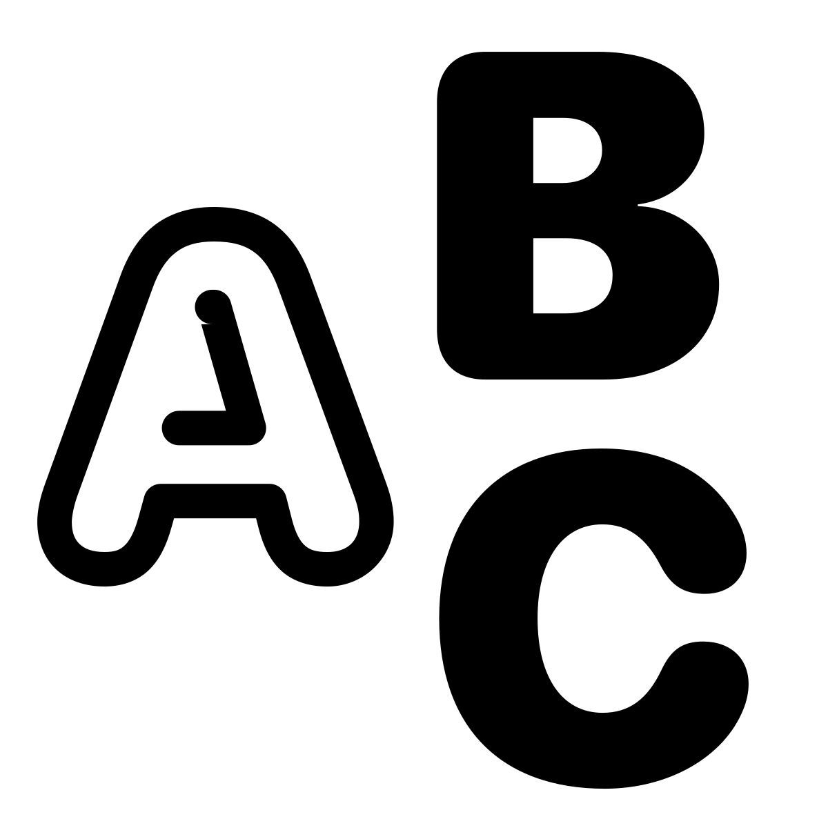 parakeet partial filled style abc icon