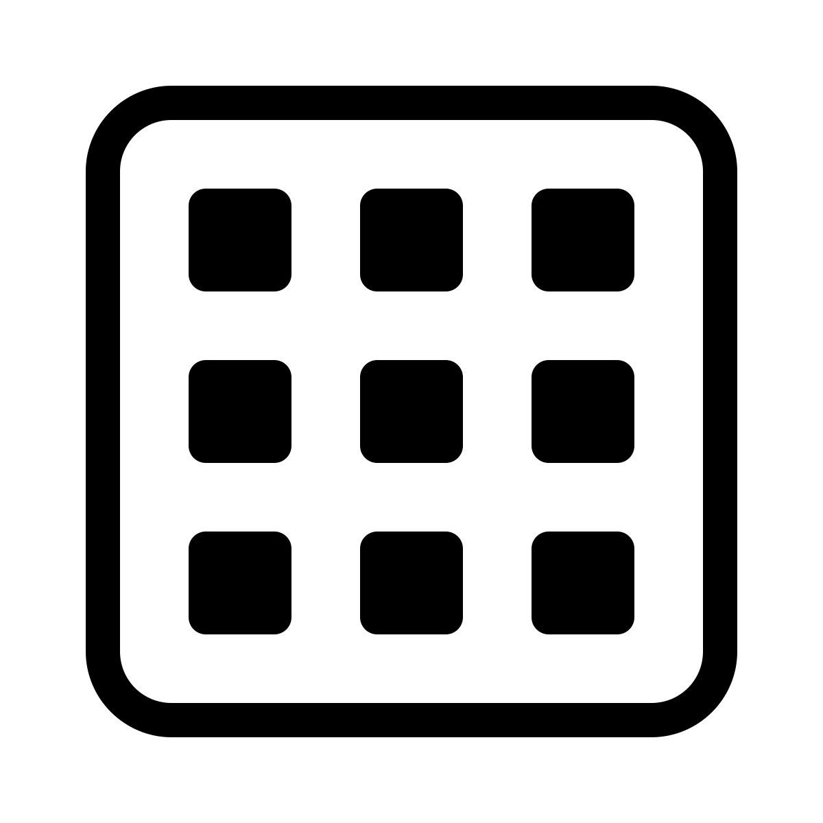 parakeet partial filled style data grid icon
