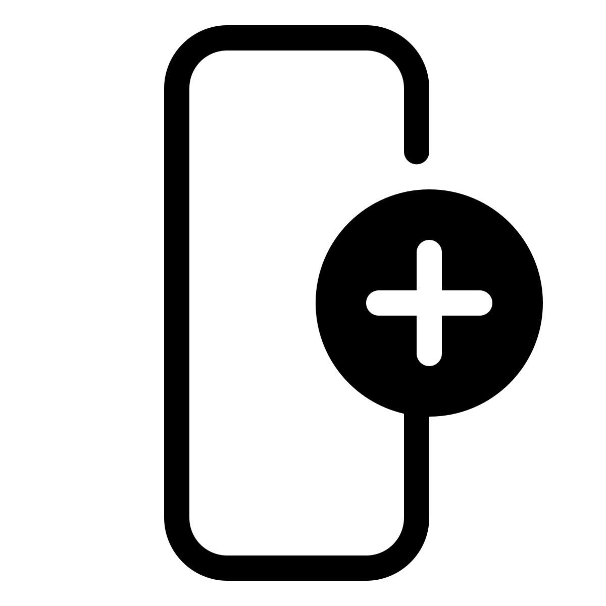 parakeet partial filled style add column icon