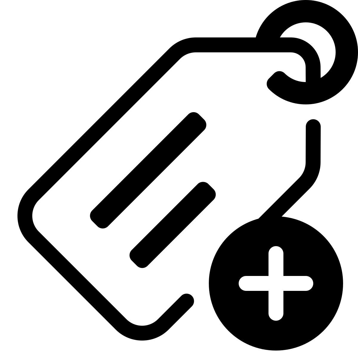parakeet partial filled style aggiungi tag icon