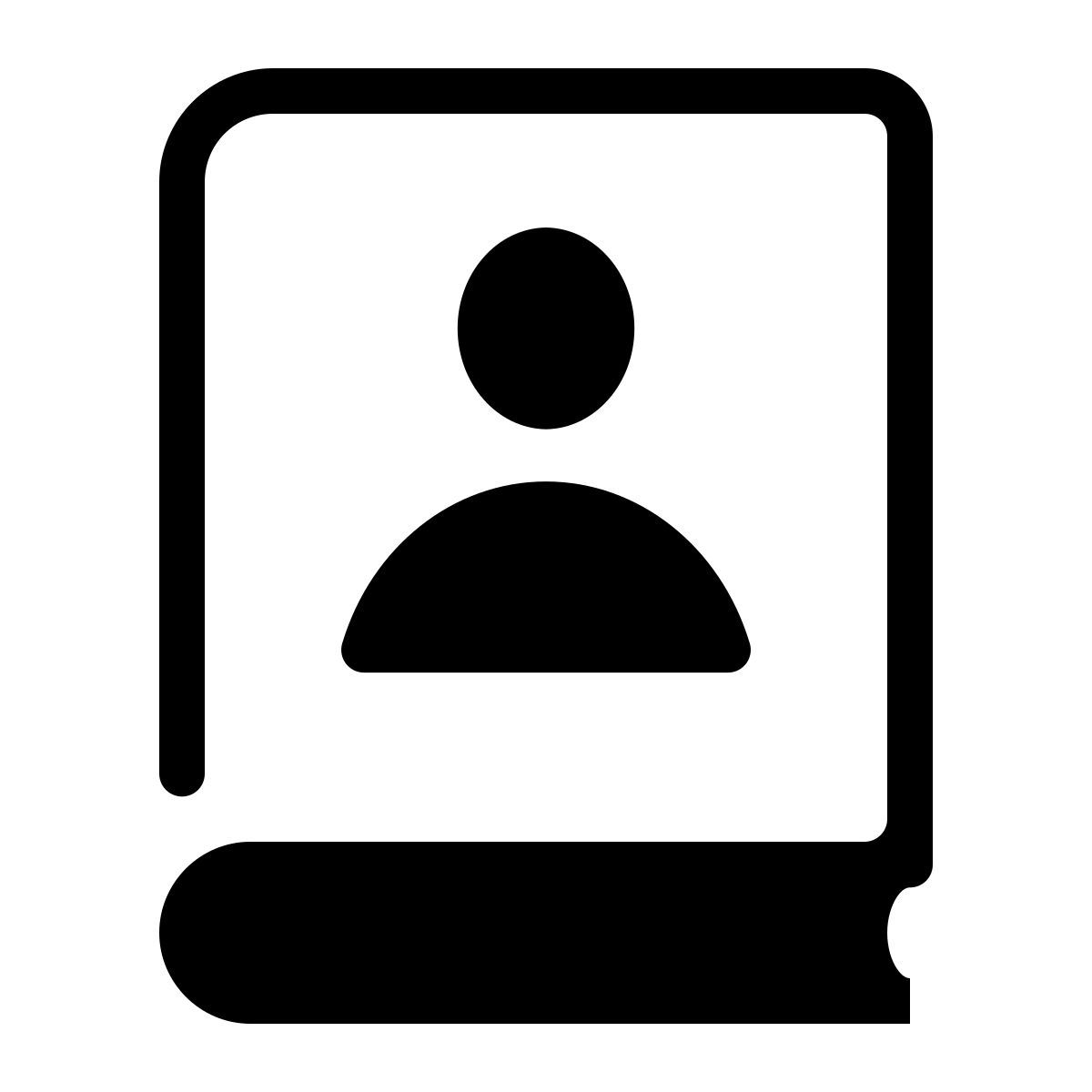 parakeet partial filled style address book icon