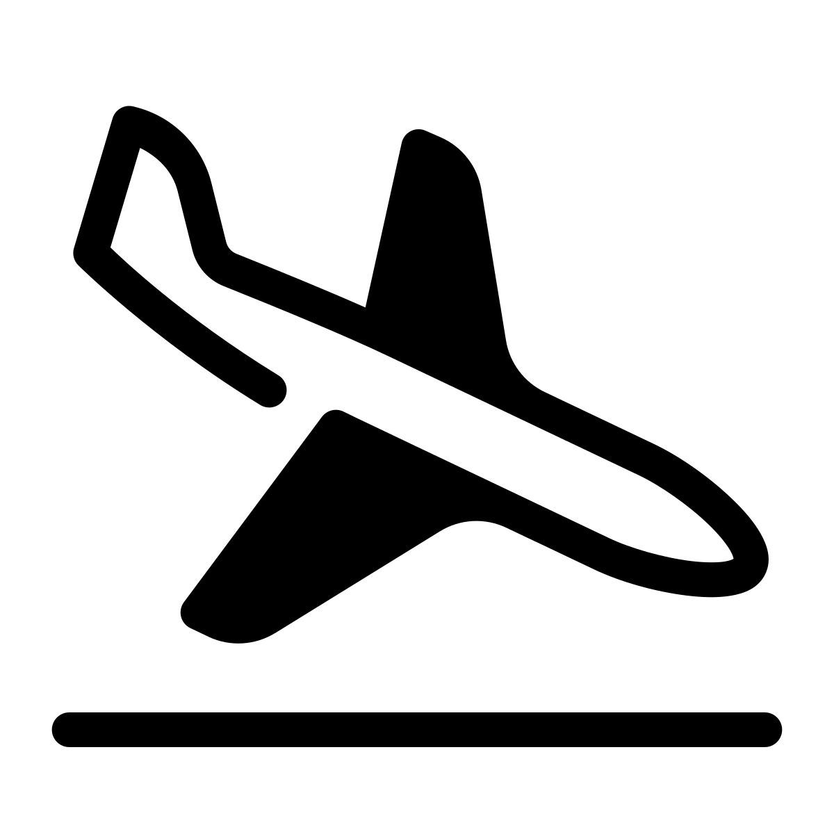parakeet partial filled style aterrizaje icon