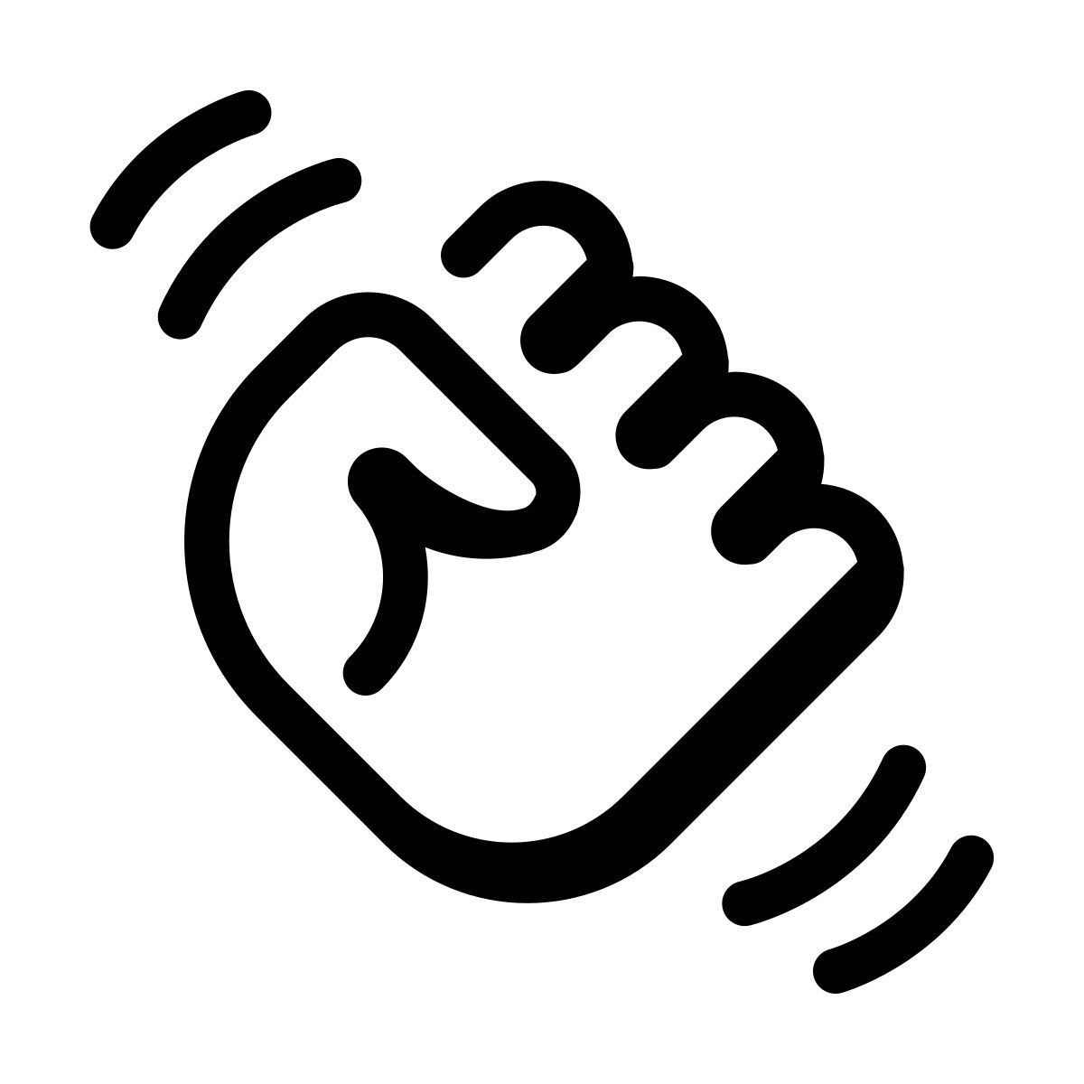 parakeet partial filled style fist icon