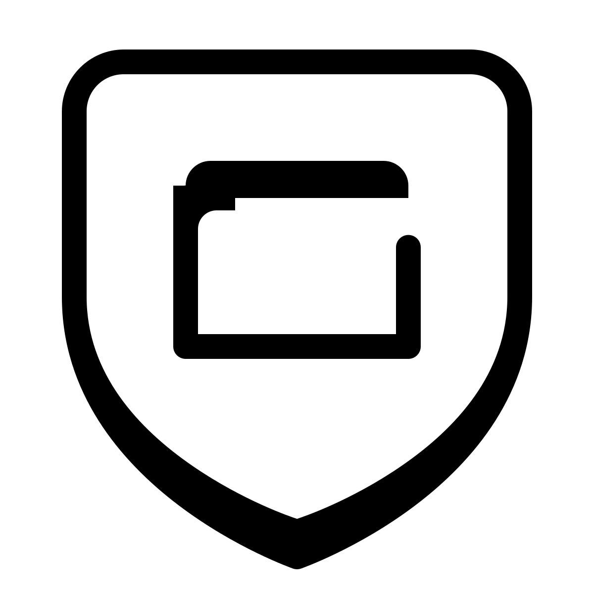 parakeet partial filled style アプリケーションの盾 icon