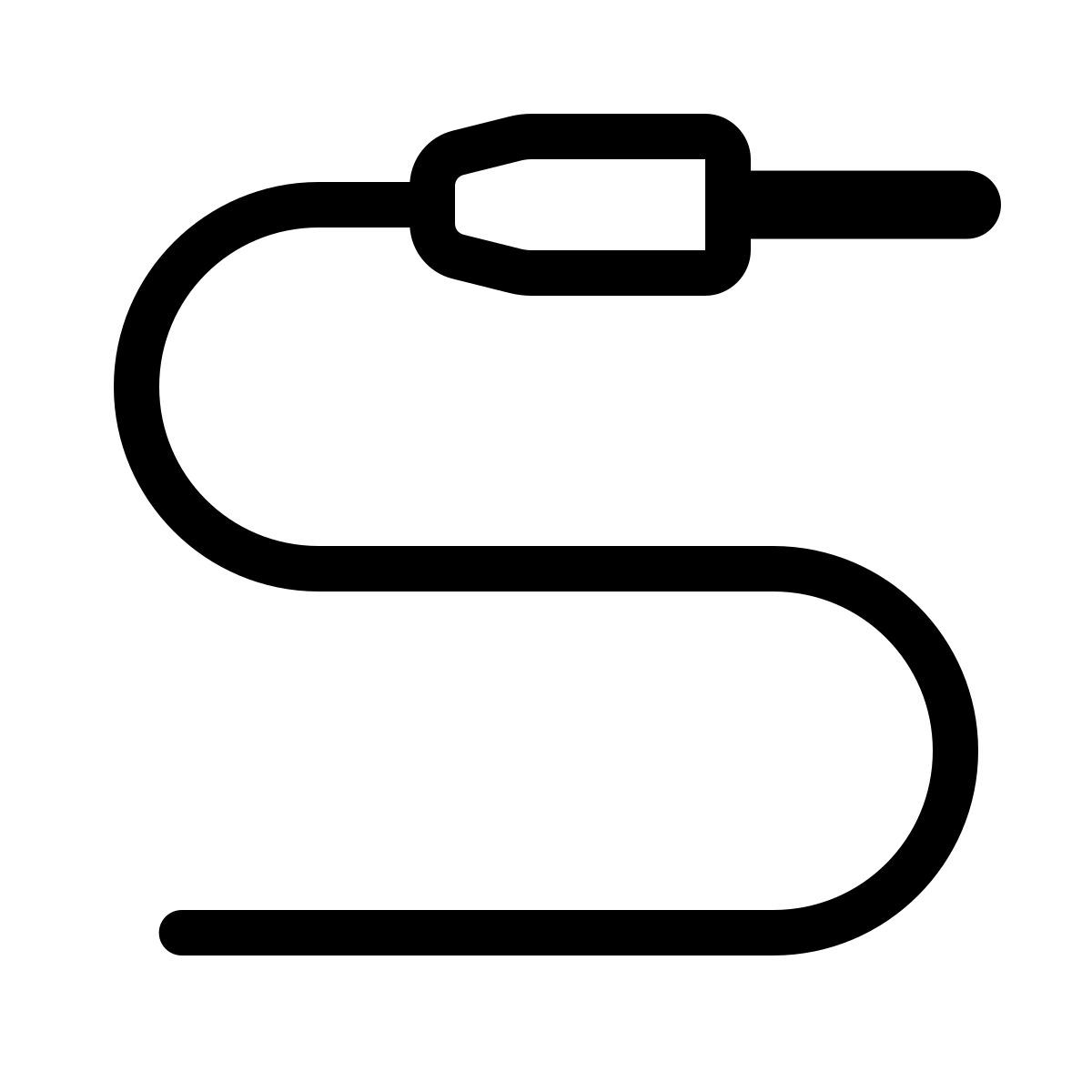 parakeet partial filled style audio kabel icon