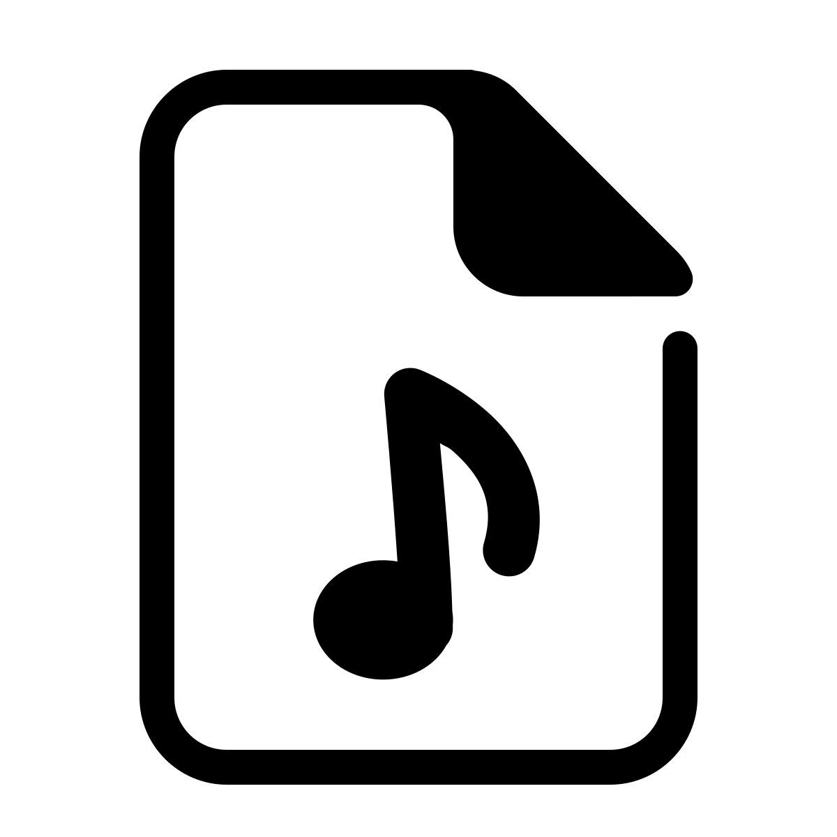 parakeet partial filled style audio file icon