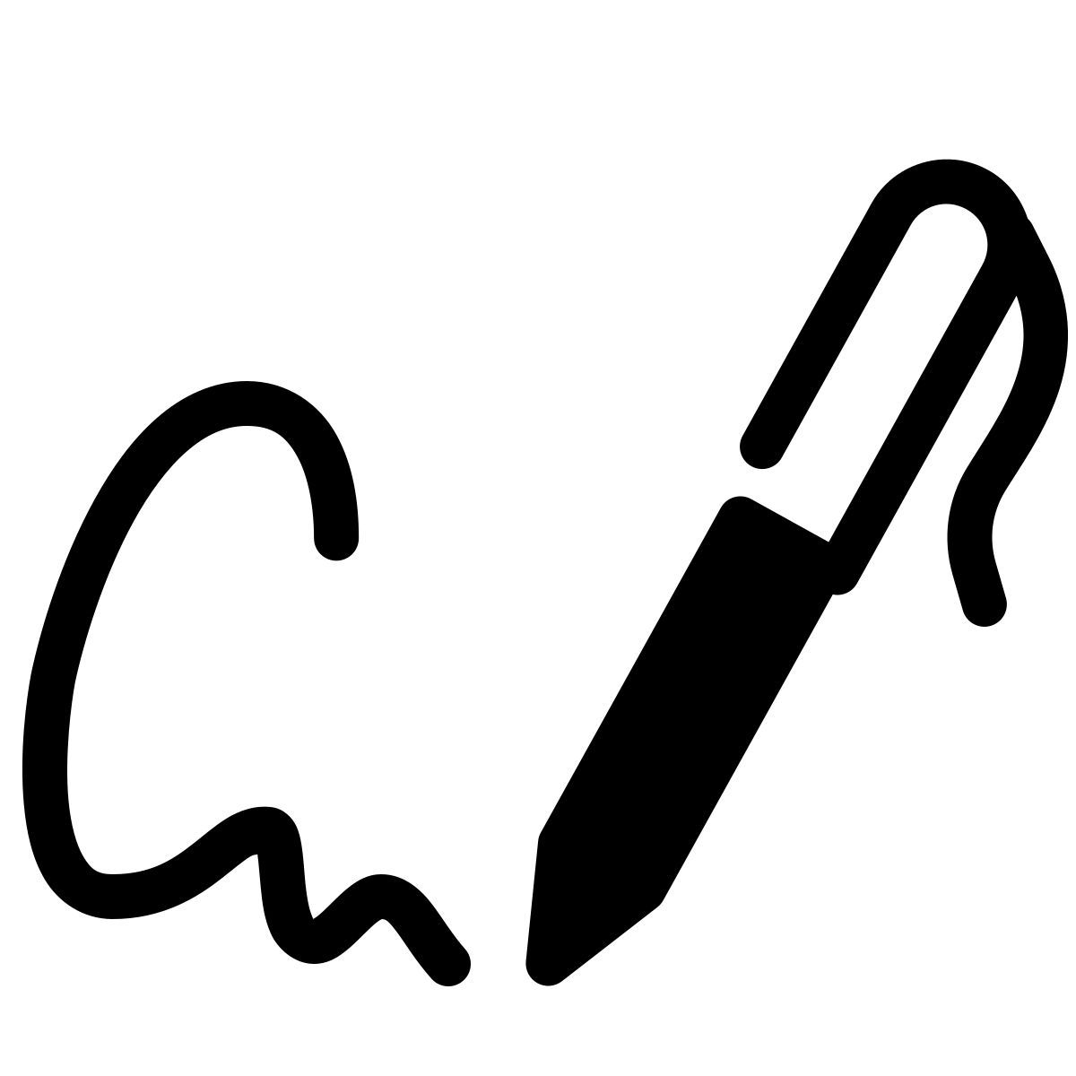 parakeet partial filled style autographe icon