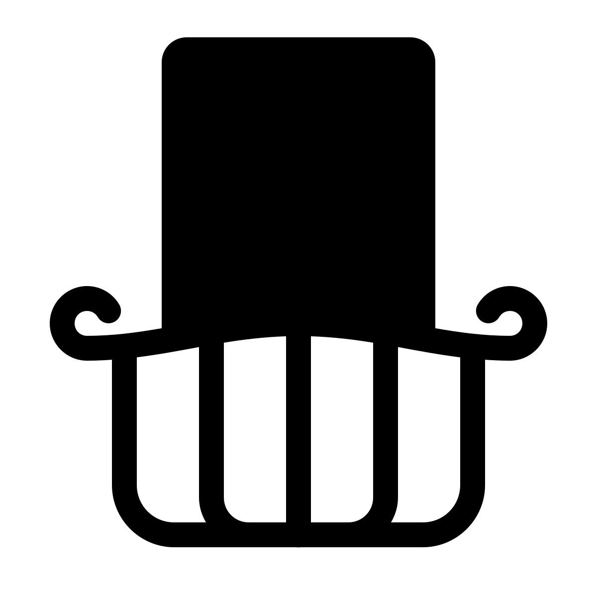 parakeet partial filled style balcony icon