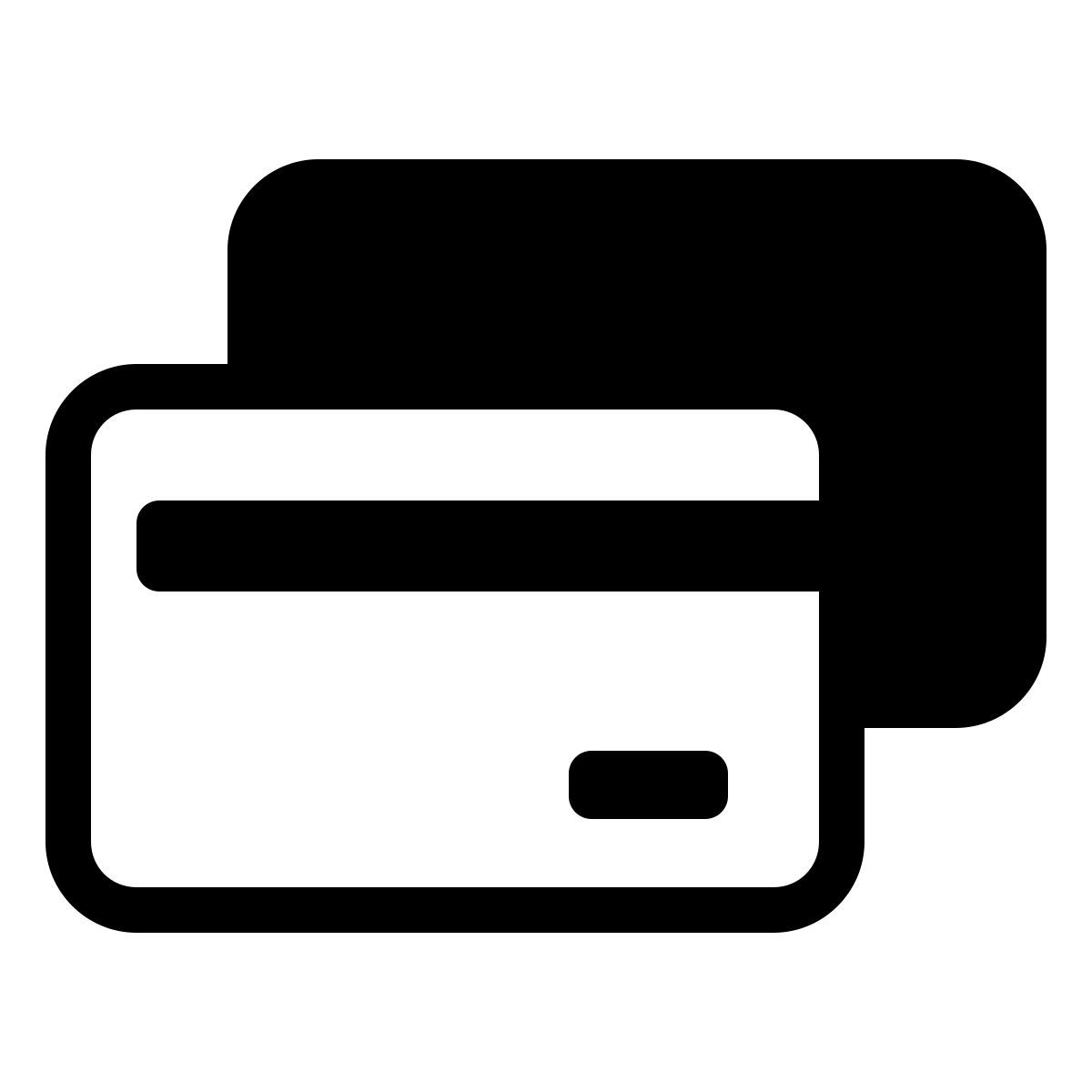 parakeet partial filled style bankkarten icon