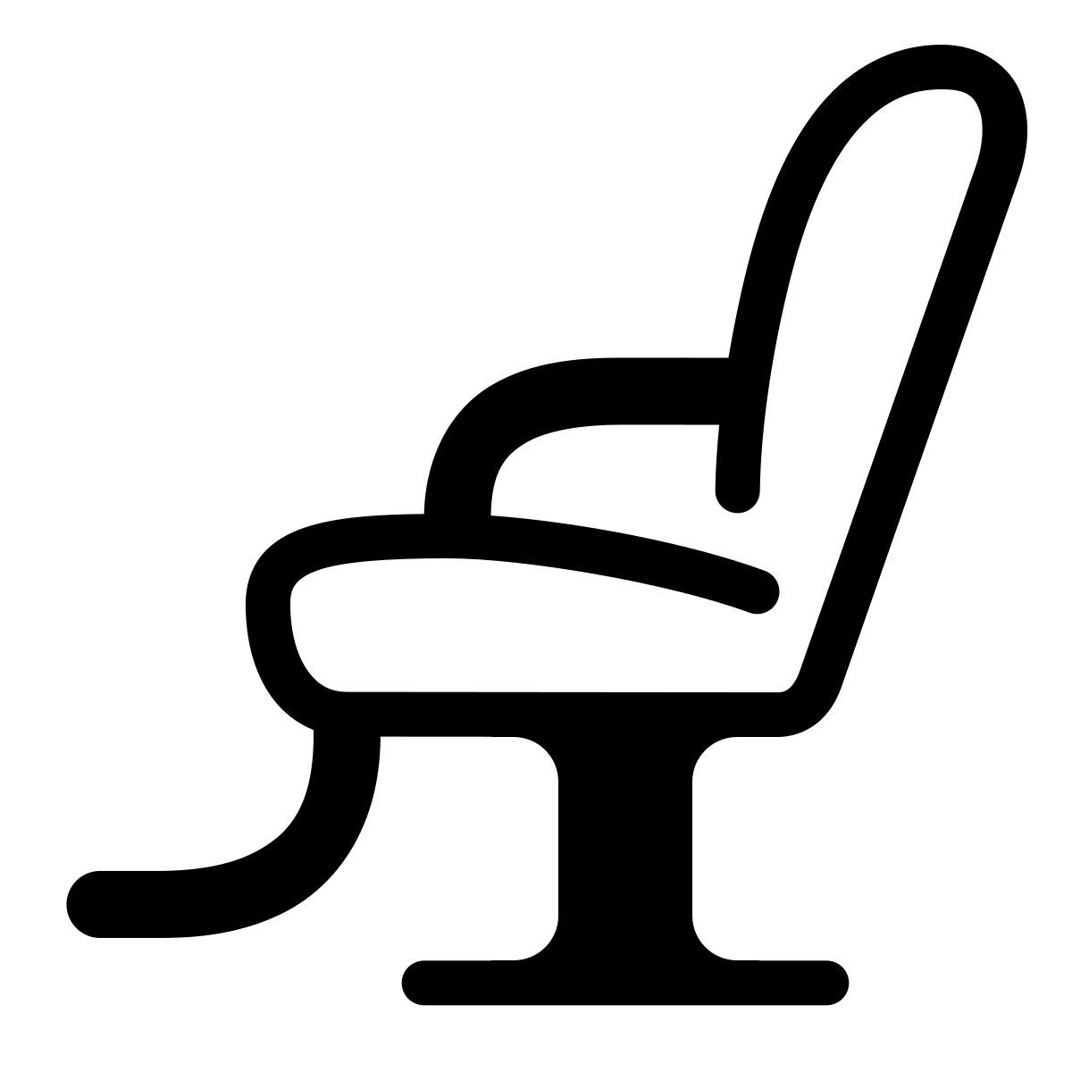 parakeet partial filled style barber chair icon