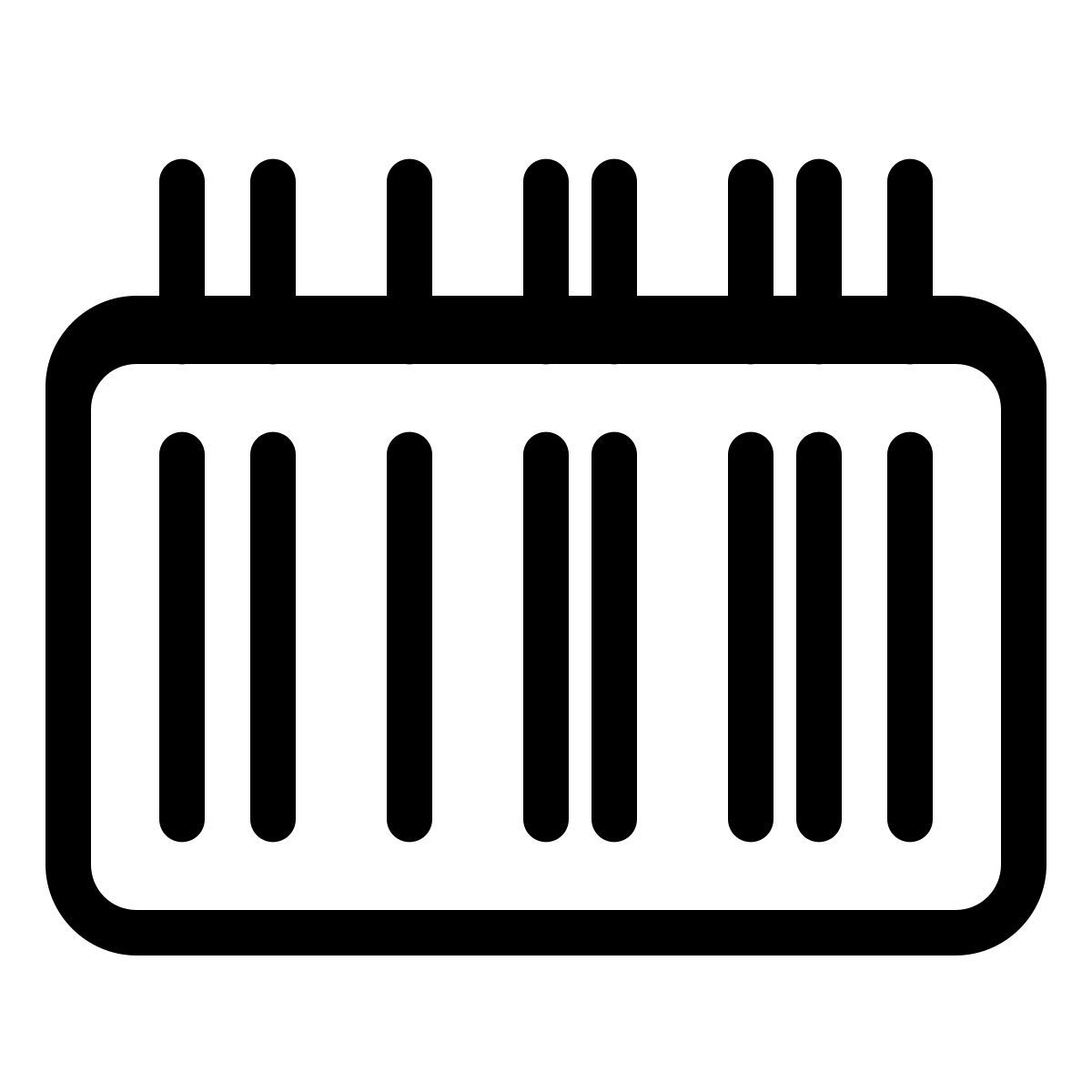 parakeet partial filled style barcode scanner icon
