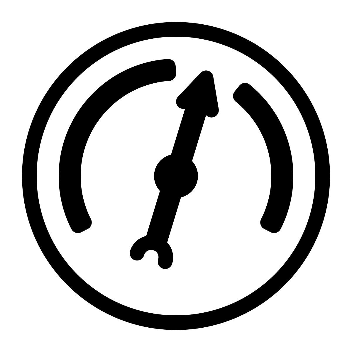 parakeet partial filled style barometer messgerät icon