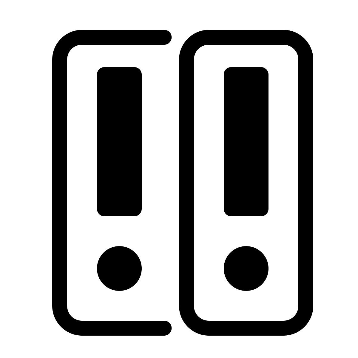 parakeet partial filled style ringordner icon