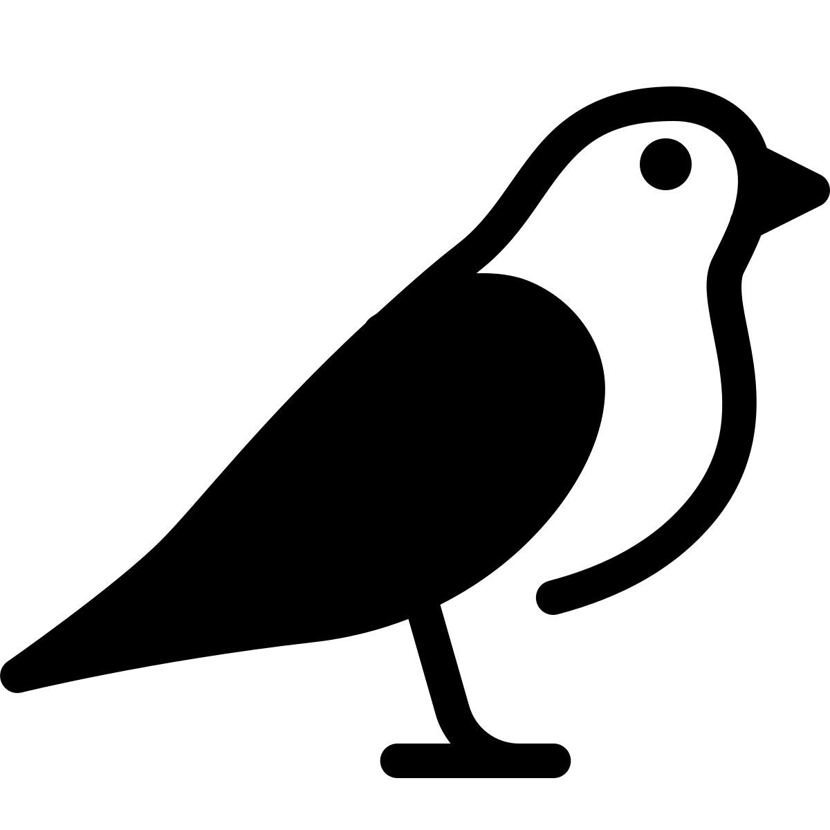 parakeet partial filled style uccello icon