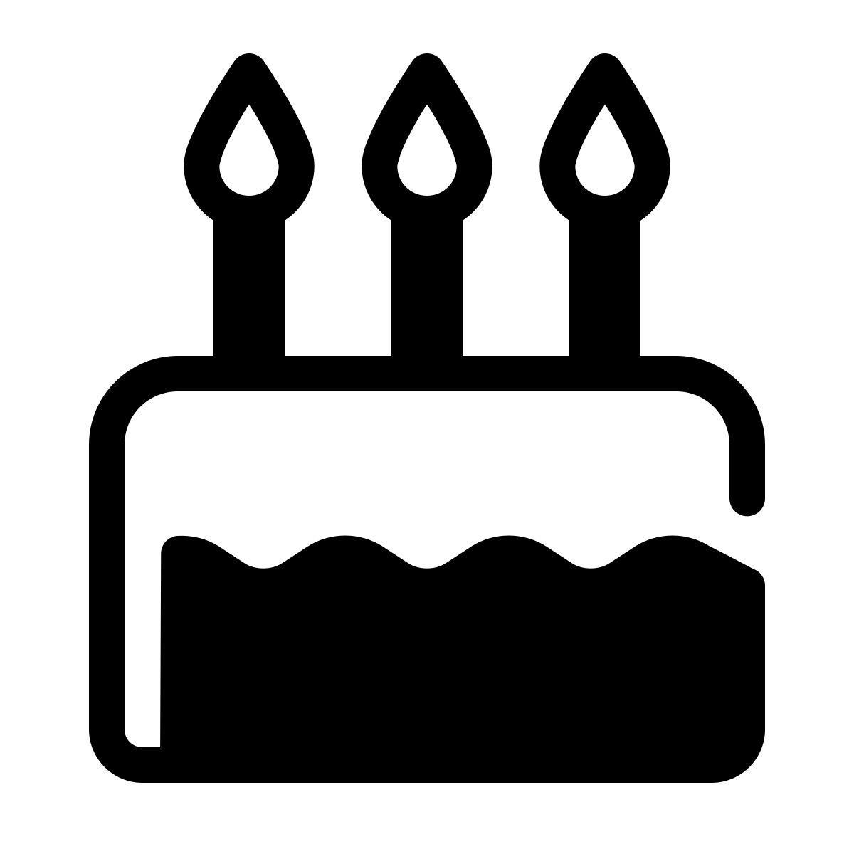 parakeet partial filled style cumpleaños icon