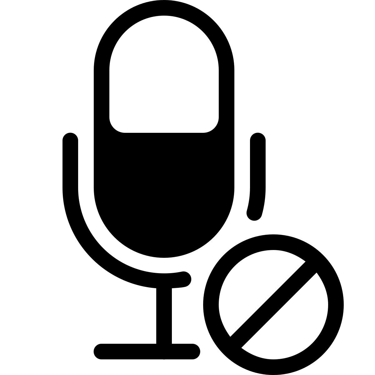 parakeet partial filled style microfone bloqueado icon