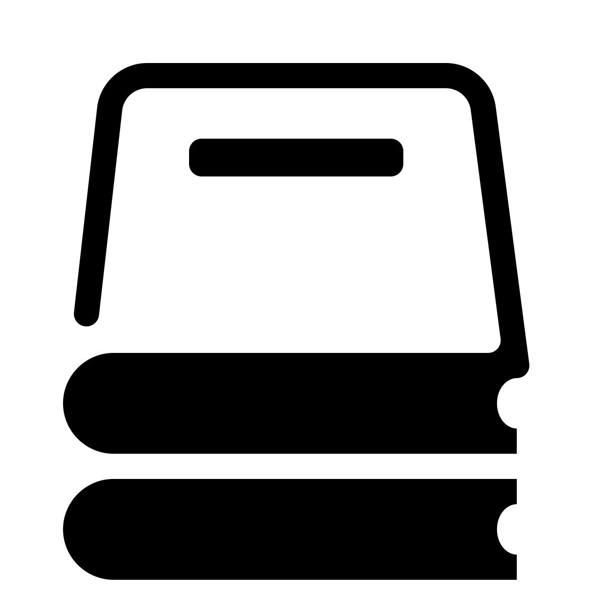 parakeet partial filled style pile de livre icon