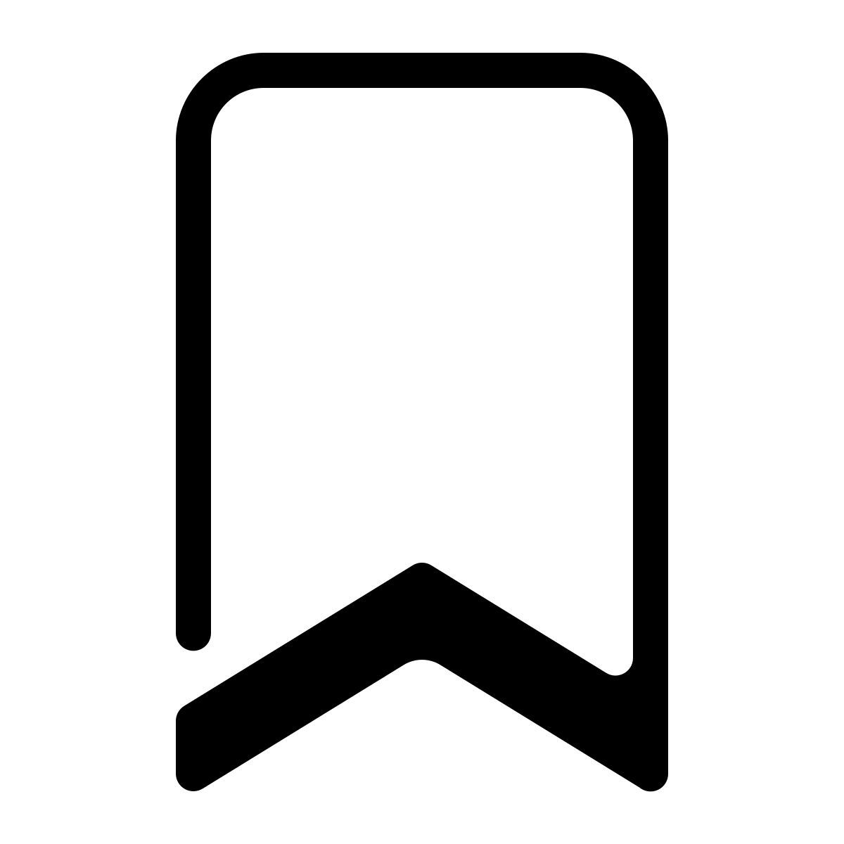 parakeet partial filled style lesezeichen icon