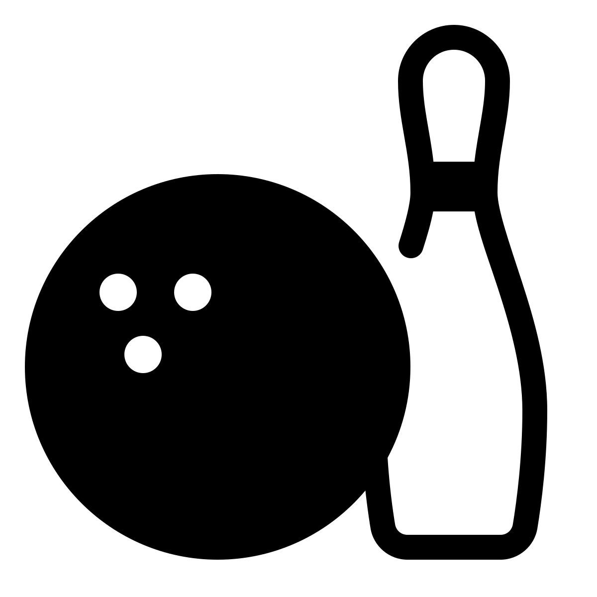 parakeet partial filled style bowling icon