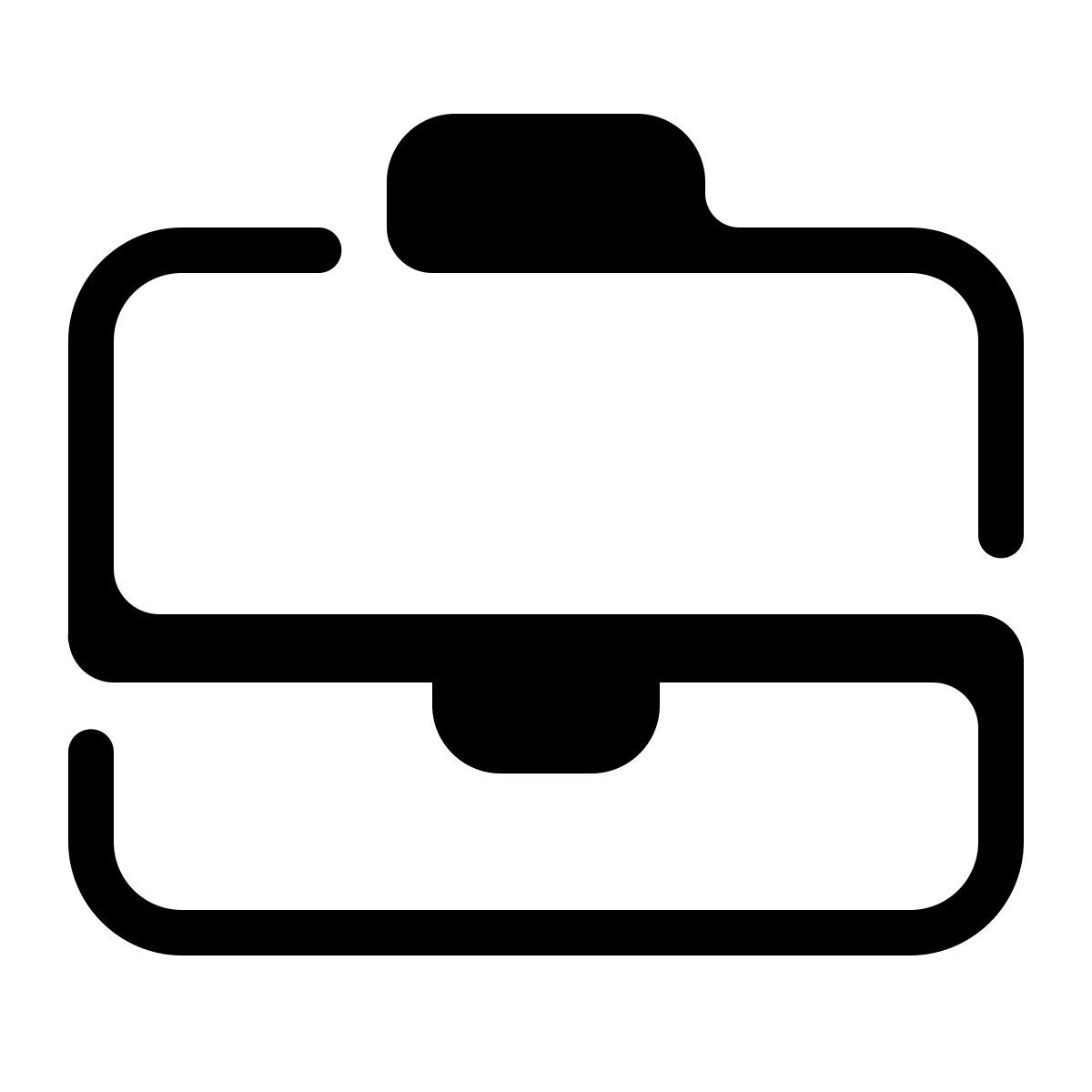 parakeet partial filled style портфель icon