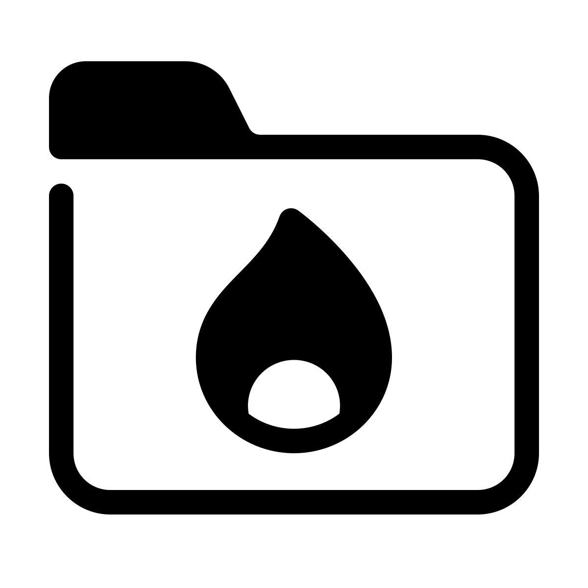 parakeet partial filled style burn folder icon