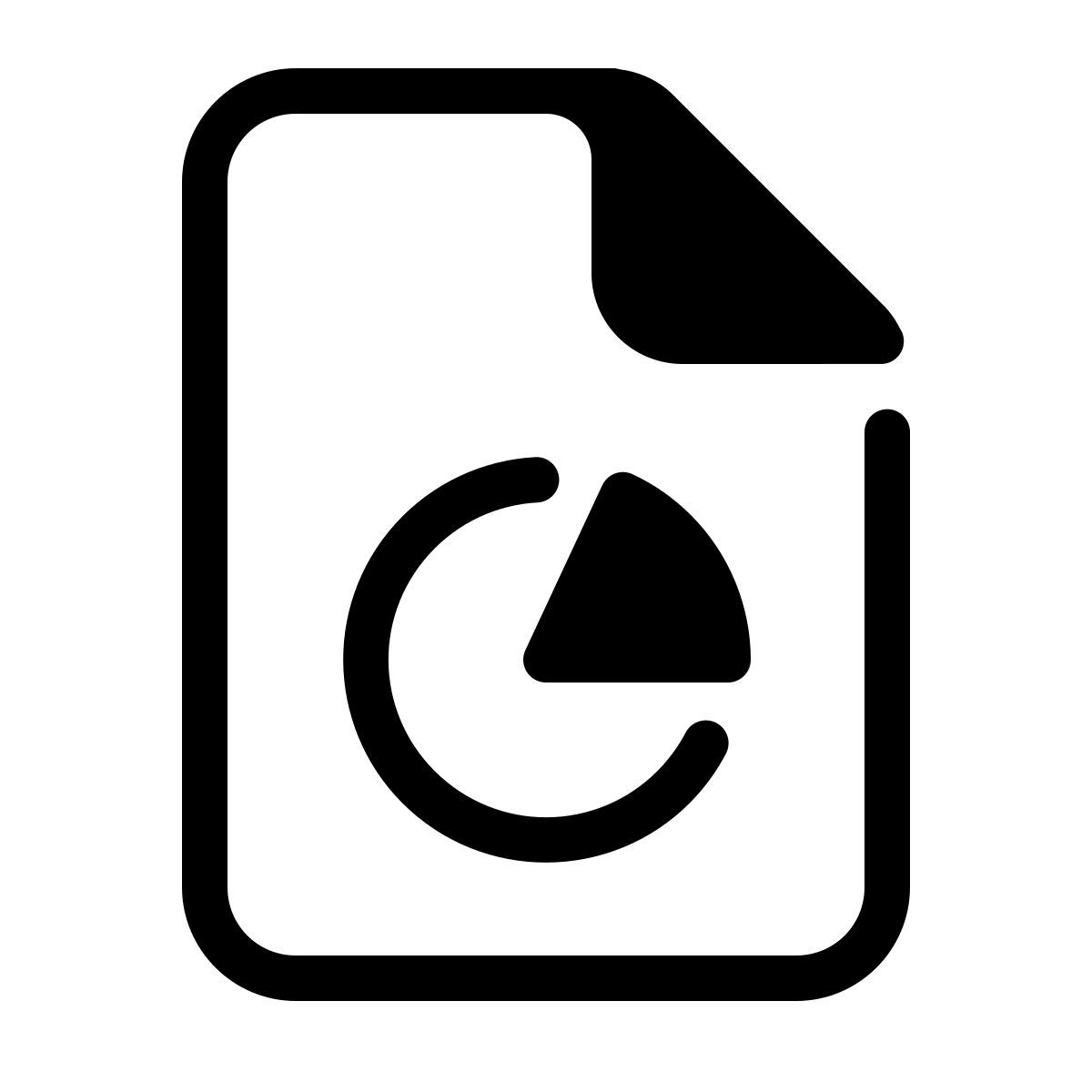 parakeet partial filled style business report icon
