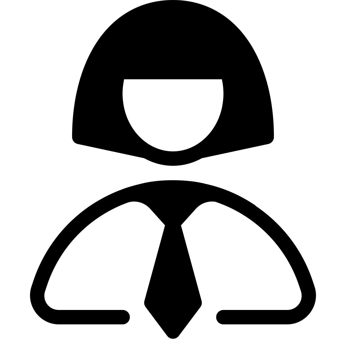 parakeet partial filled style femme d'affaires icon