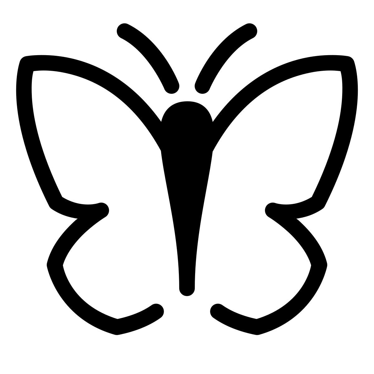 parakeet partial filled style бабочка icon