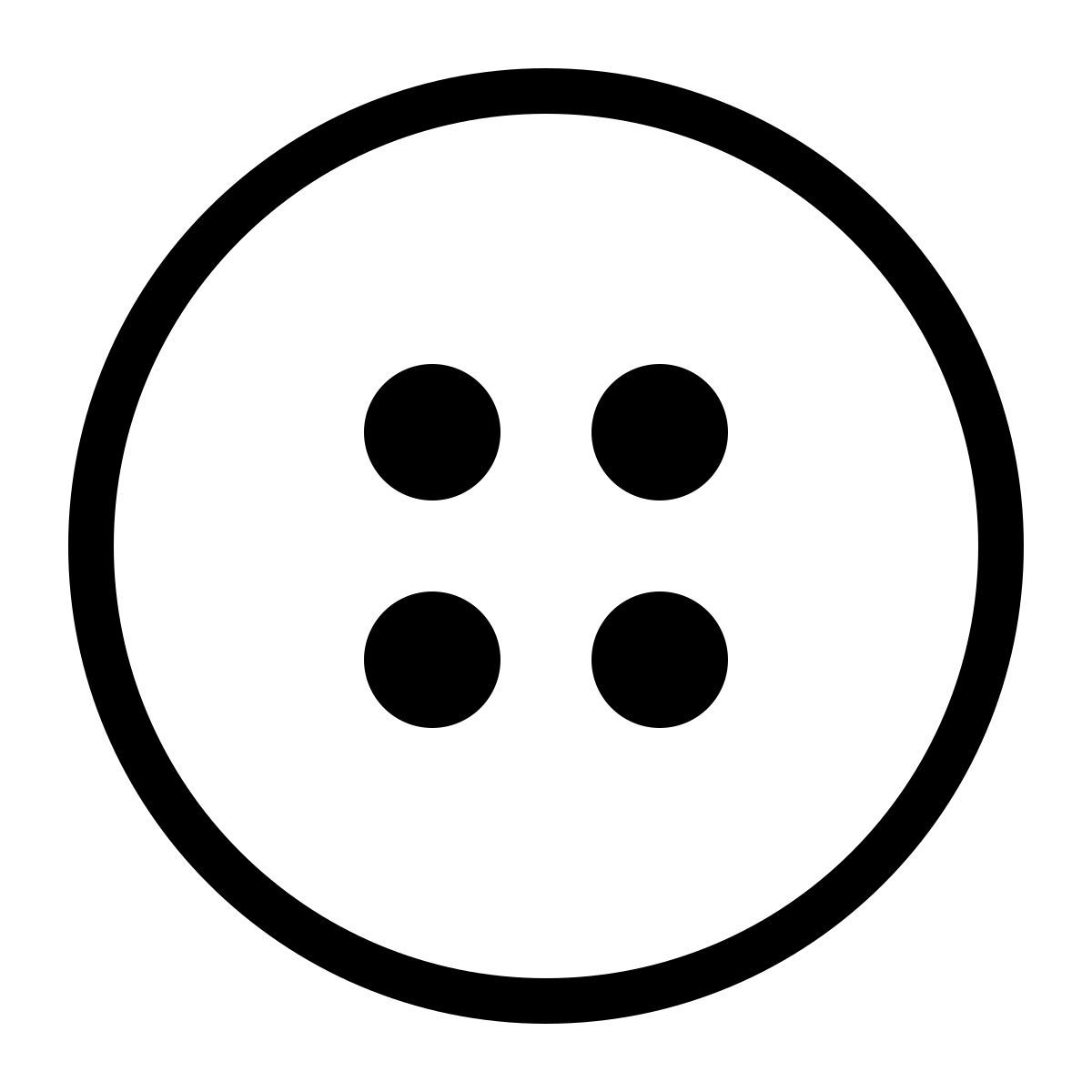parakeet partial filled style sewing button icon
