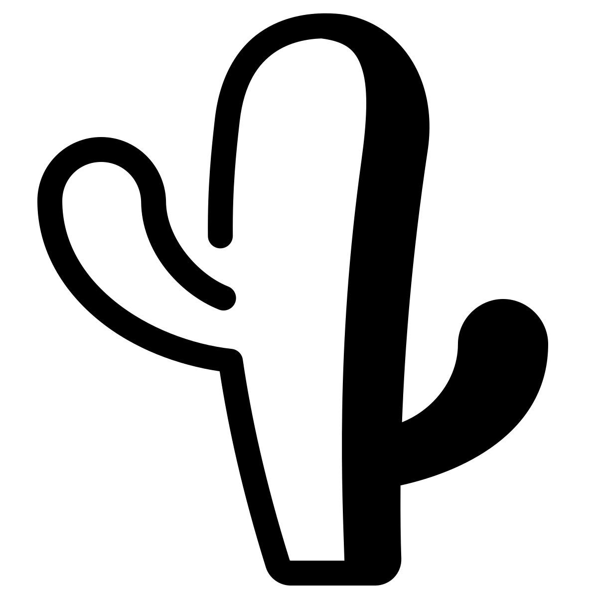 parakeet partial filled style cactus icon