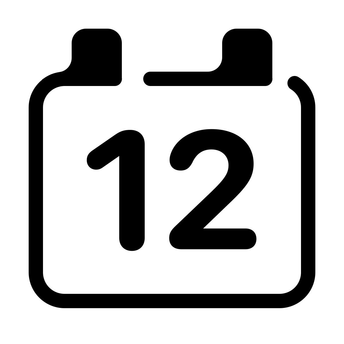 parakeet partial filled style calendário 12 icon