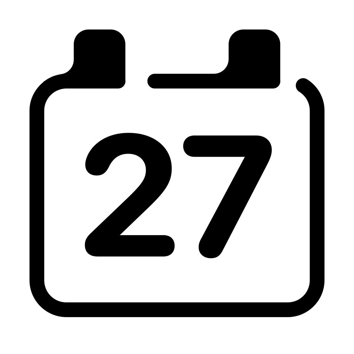 parakeet partial filled style kalender 27 icon