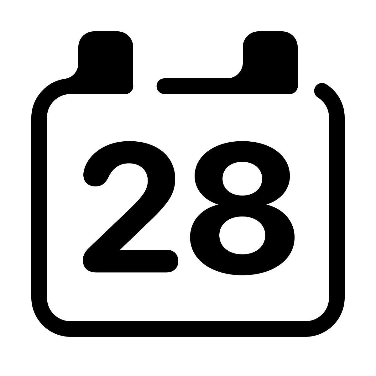 parakeet partial filled style calendario 28 icon