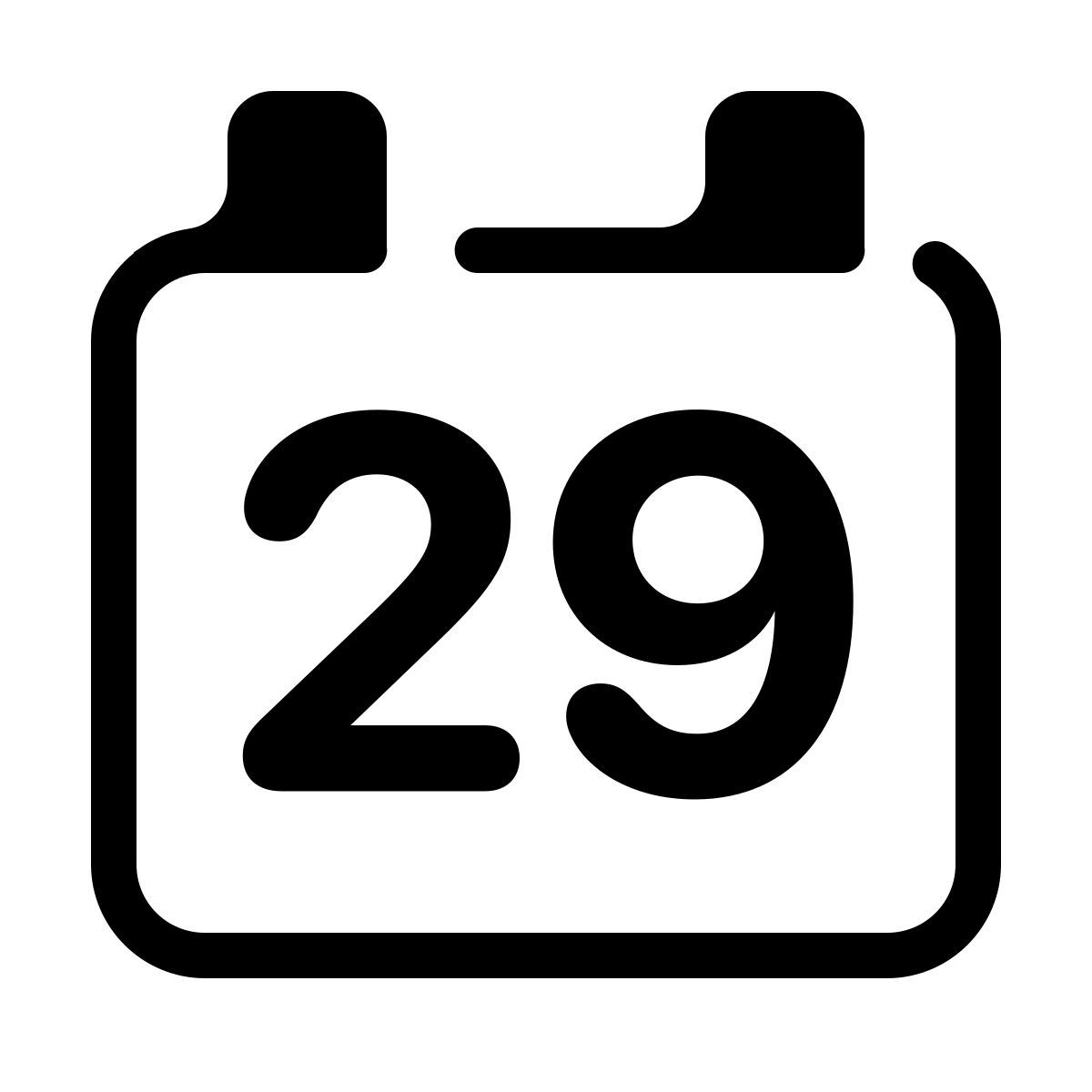 parakeet partial filled style calendario 29 icon