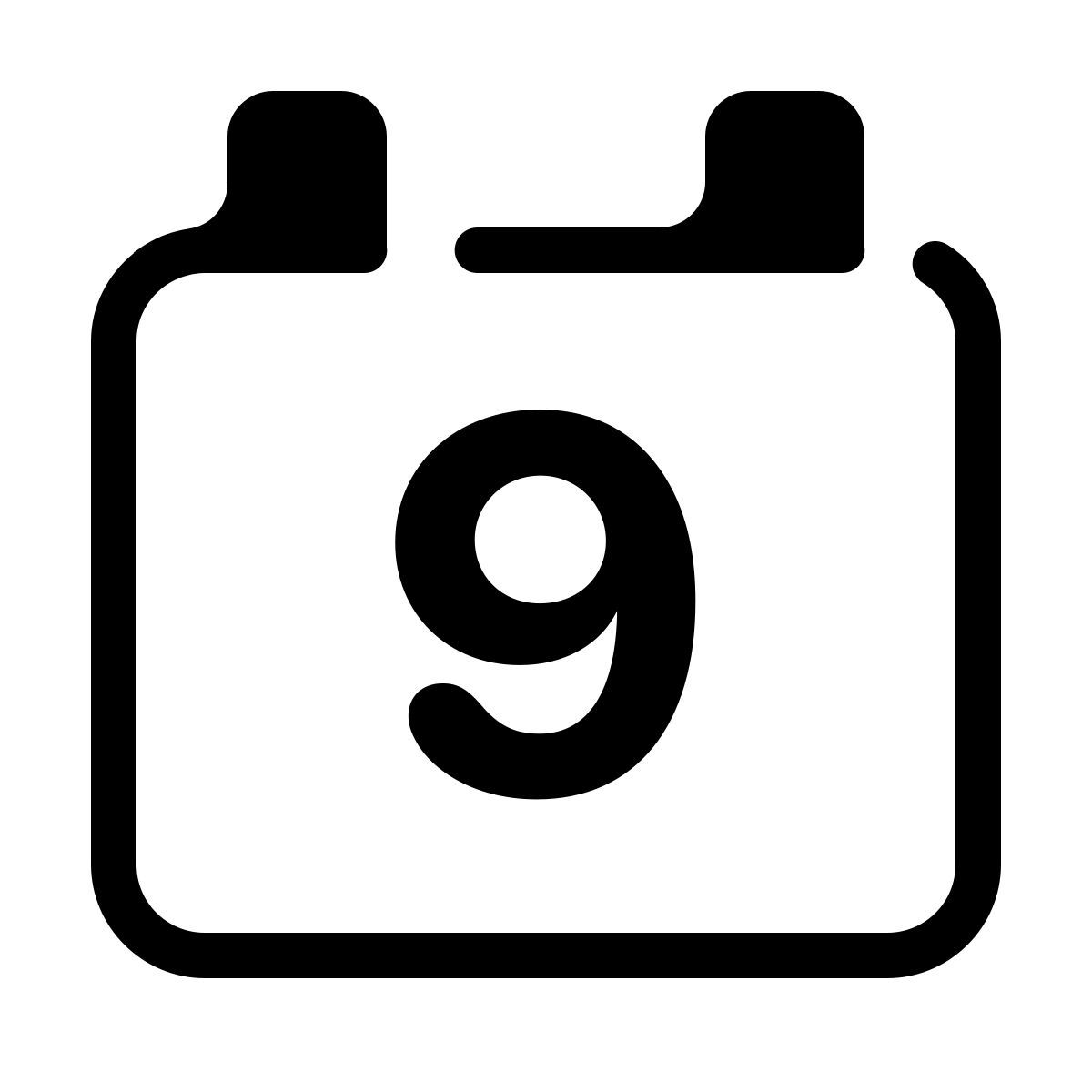 parakeet partial filled style calendario 9 icon