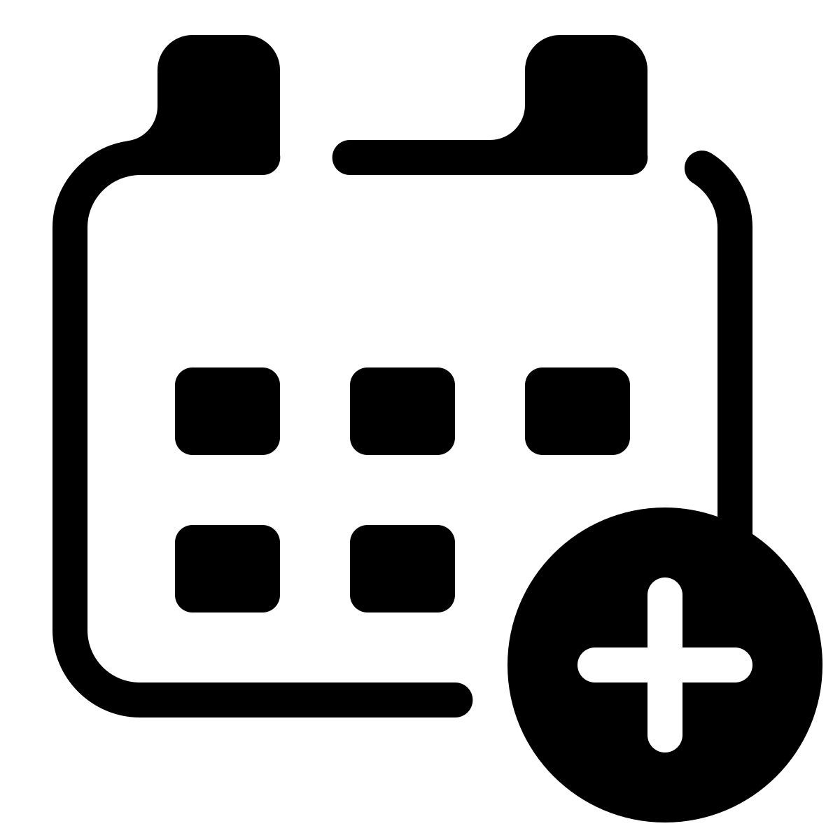 parakeet partial filled style kalender plus icon