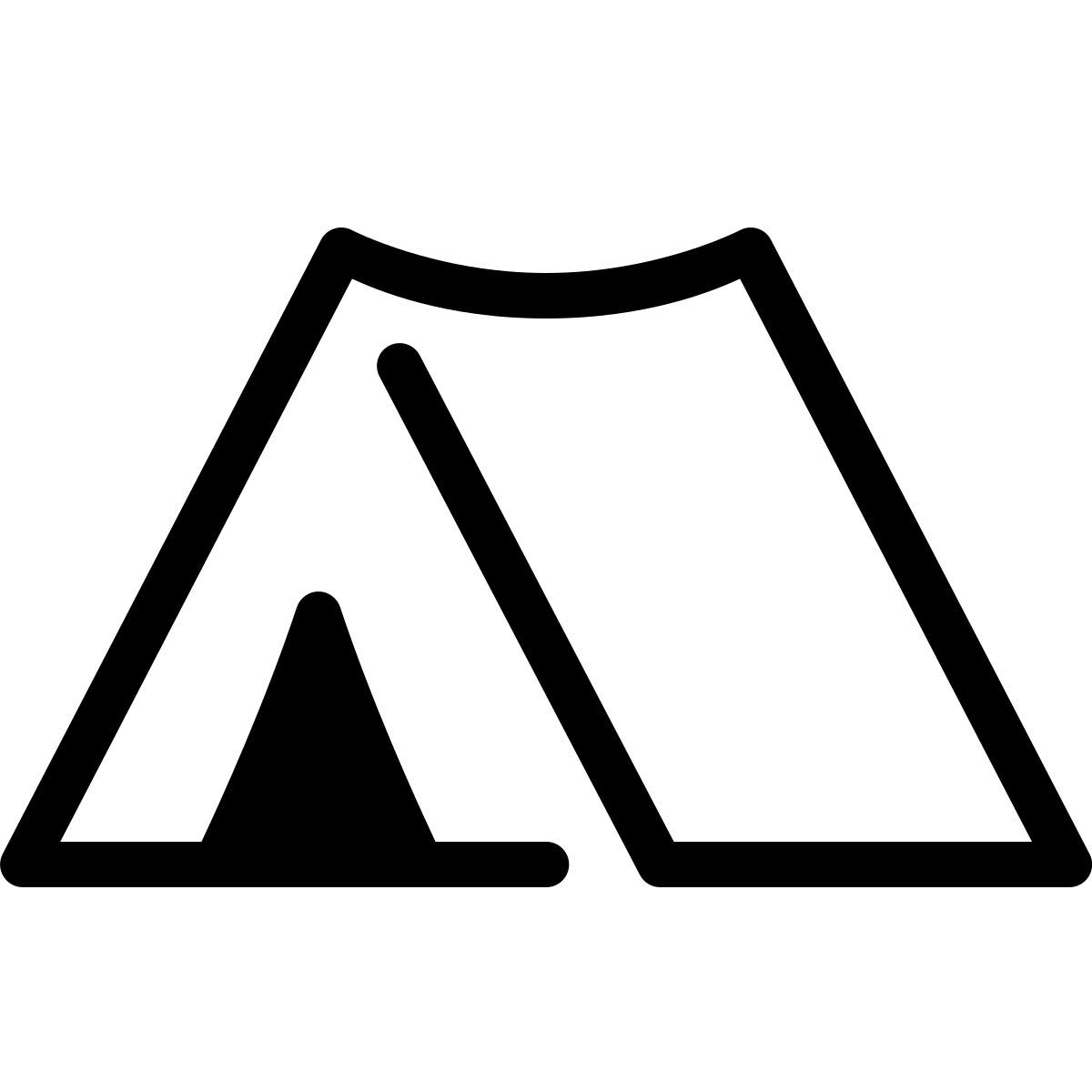 parakeet partial filled style tente de camping icon